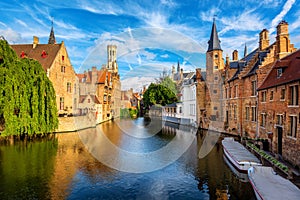 The Bruges historical Old Town, Belgium, an UNESCO World Culture Heritage site