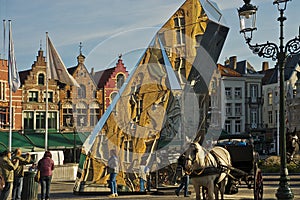 Bruges market square