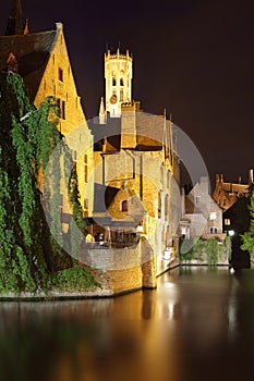 Bruges at night photo