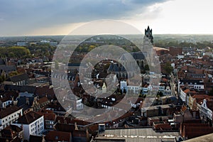 Bruges seen from above