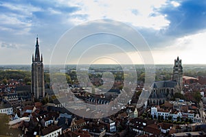 Bruges view from above