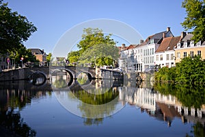 Langerei canal on a sunny day in summer