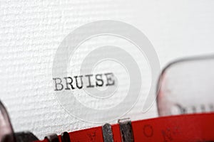 Bruise concept view