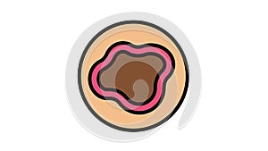 bruise skin disease color icon animation