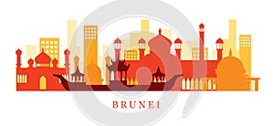 Brunei Architecture Landmarks Skyline, Shape