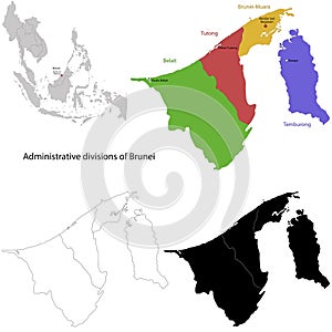 Brunei map