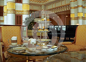 Brunei. Set High-Tea Table