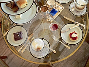 Brunei. Set High-Tea Table (aerial)