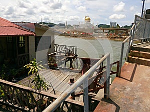 Brunei Water village and Omar Ali Saiffudien mosque