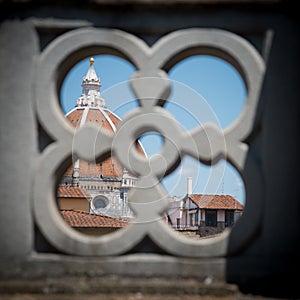 Brunelleschi Dome seen from Uffizi Terrace, Florece, Italy