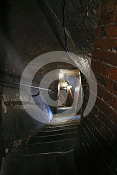 Brunelleschi`s dome narrow stairs