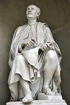 Brunelleschi statue in Florence city, Italy photo