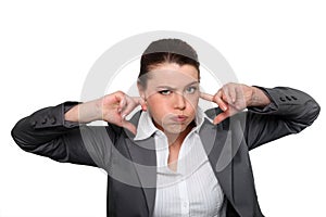 Brunette office worker