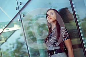 Brunette woman portrait