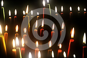 Bruning candles photo