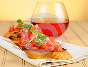 Bruschetta Appetizer