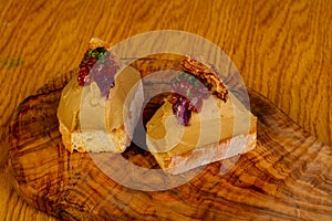 Bruschetta with liver