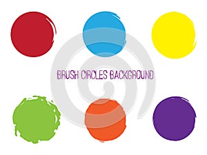 Brush Circles Backdrop