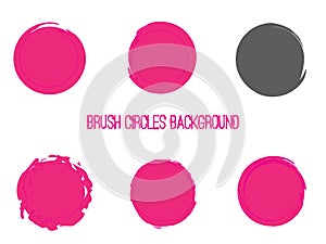 Brush Circles Backdrop