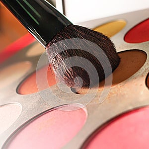 Brush on colorful eyeshadow palette