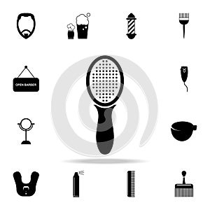 brush comb icon. Detailed set of barber tools. Premium graphic design. One of the collection icons for websites, web design, mobil