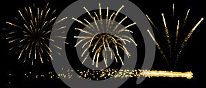 Brush for creation of fireworks. Vector illustration
