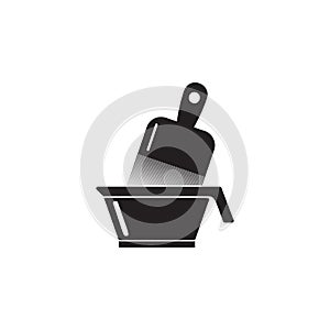 brush for dyeing hair icon. Element of beauty saloon icon for mobile concept and web apps. Detailed brush for dyeing hair icon can