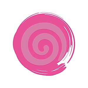 brush fucsia circle photo