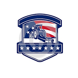 Brush Hogging Services USA Flag Badge