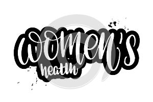 Brush lettering women`s health