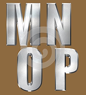 Brush Metal Type Style