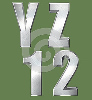 Brush Metal Type Style