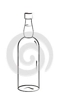 Brush Stroke Art - bottle