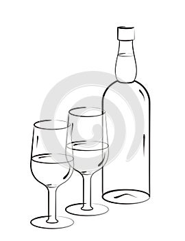 Brush Stroke Art - Drink