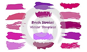 Brush Strokes Vector Template