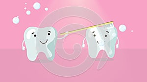 Brush teeth animation