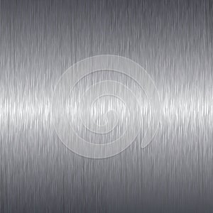 Brushed aluminium metal plate background
