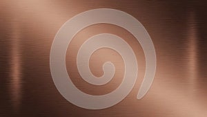 Brushed Copper Metal Texture Background with Vertical Shine