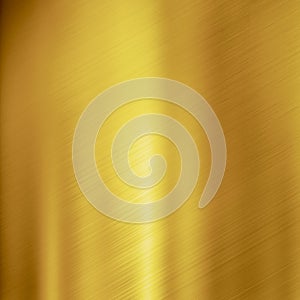 Brushed gold metal texture background