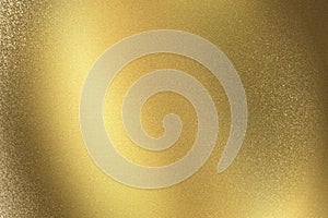 Brushed golden wave metal sheet, abstract texture background