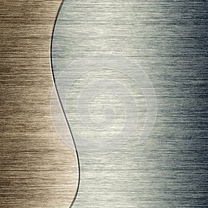 Brushed metal plate template background