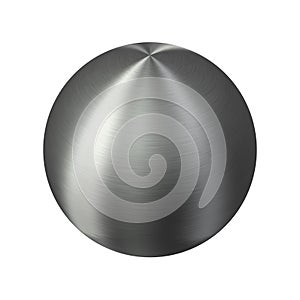 Kartáčovaný kov lesklý stříbro koule 