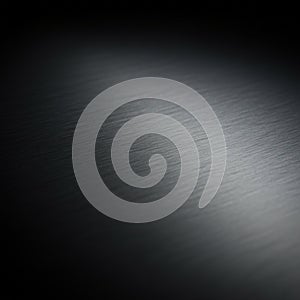 Brushed metal surface with a subtle gradient effect. The texture shows fine, linear