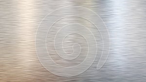 Brushed metal texture. Aluminum, steel. background 3d illustration