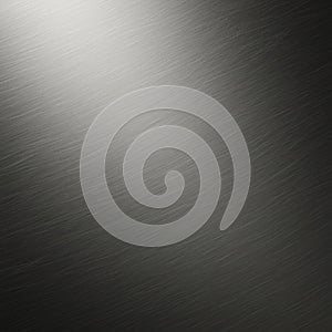 Brushed metal texture featuring a smooth gradient from light to dark gray. The surface
