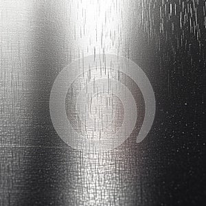 Brushed metal texture on a smooth silver colored steel plate surface