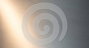 Brushed Metal Texture with Warm Light Reflection