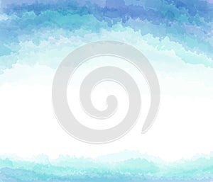 Brushed Painted blue Abstract Background. Brush stroked painting. 2D Illustration.