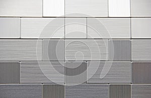 Brushed Stainless Steel Square Rectangular Geometric Shapes