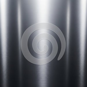 Brushed stainless steel surface with a linear texture, featuring subtle parallel lines running